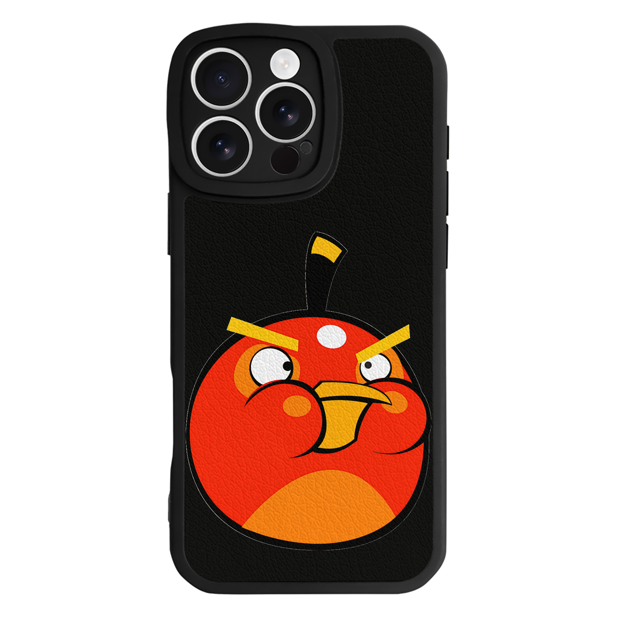 （画像用） Angry Birds アングリーバード 【iPhone 16シリーズ対応】シリコンスマホケース（レザー調） 材質：シリコン